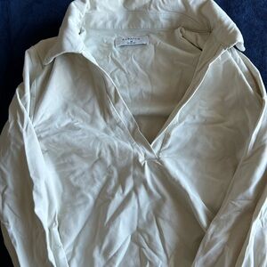 cream babaton collar shirt